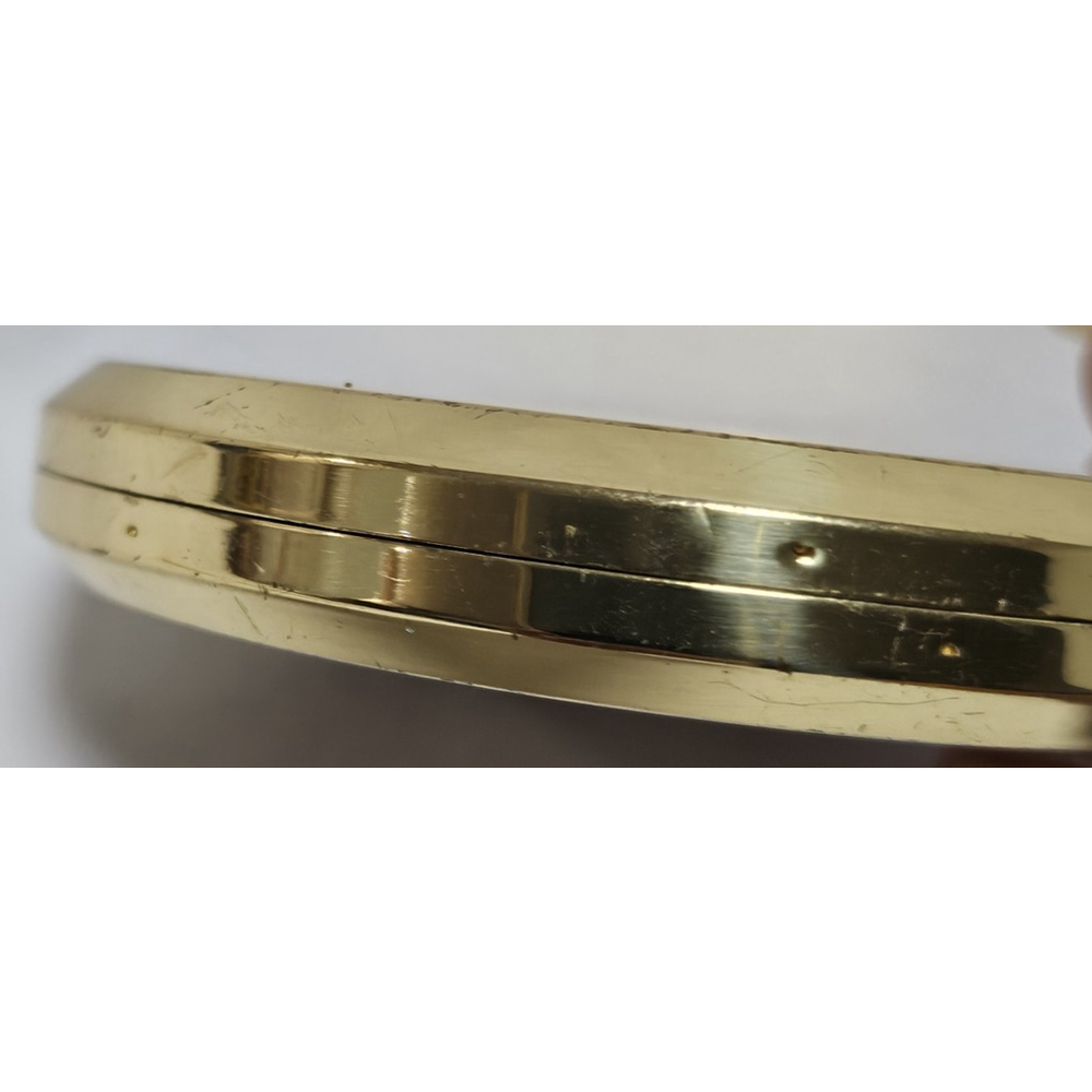 Vintage 1930-1940's Japan Art of Chokin Gold Silver Floral Nacon Compact Unused - Picture 10 of 12